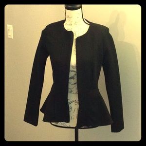 Peplum black blazer